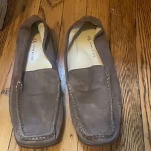 Anne Klein suede loafers. Size 8